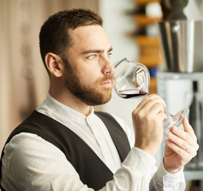 Man Tasting Wine